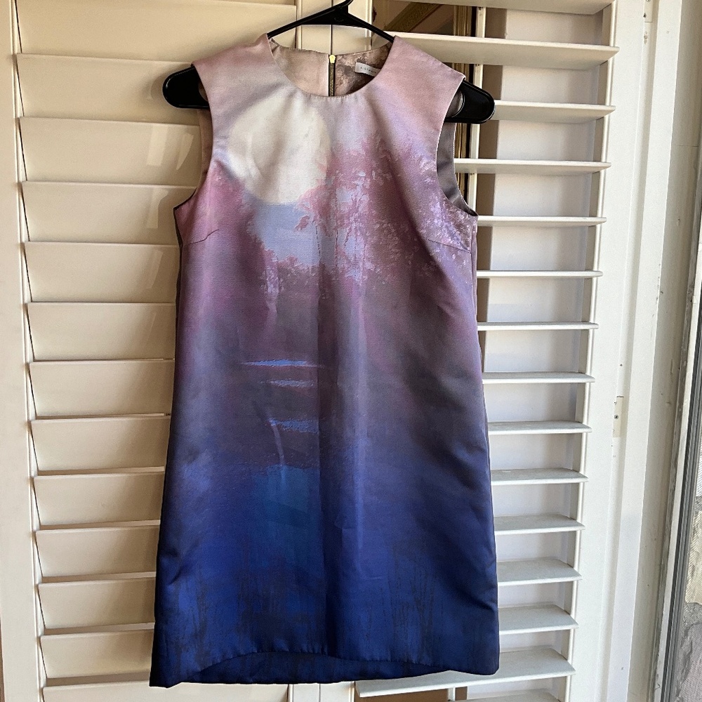 Victoria Beckham Mini Purple Dress sz 2